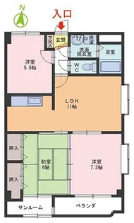 コーポピラ【2階】の間取り