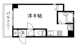 フェニックス堀川II【7階】の間取り