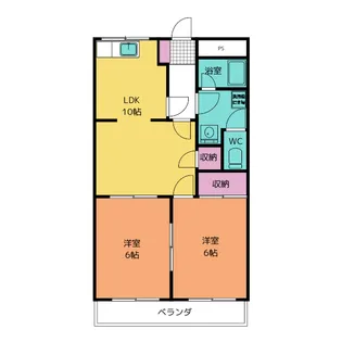 ルミナストワール松栄【1階】の間取り