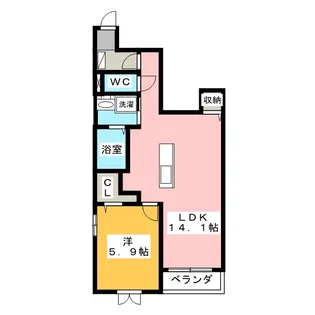 サニー本星【1階】の間取り
