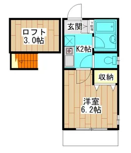 ハイツセイワ【1階】の間取り