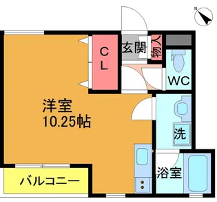 シャトー・デザール・アルブル【2階】の間取り