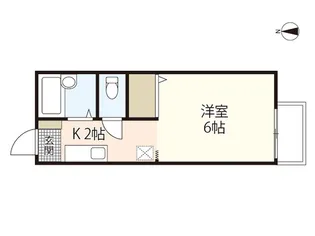 アプローズコートC【2階】の間取り