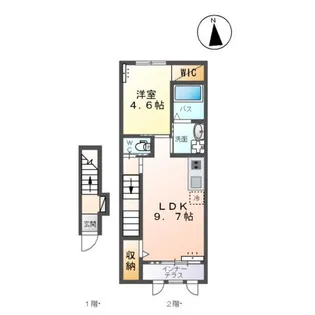 エスポアメゾンM【2階】の間取り