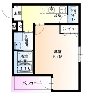 フジパレス南清水町ノース【1階】の間取り