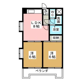 プランドールNI【4階】の間取り