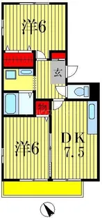 ドミール岩瀬【2階】の間取り