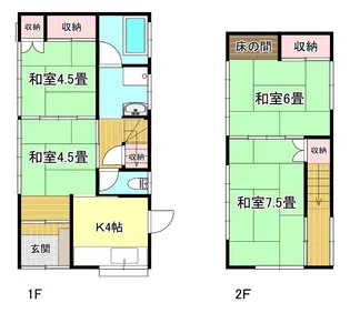 栃木県足利市山川町【一戸建】の間取り