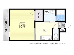 メゾン逢春【1階】の間取り