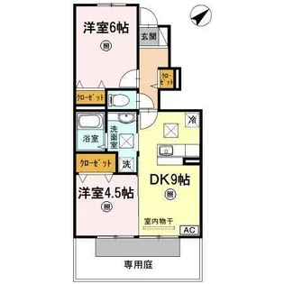 ラグーン【1階】の間取り