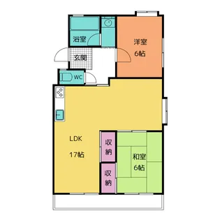 ハイツキマタ【1階】の間取り