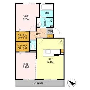 コモンシティハイツ I【3階】の間取り