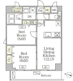 東京都板橋区前野町4【マンション】の間取り