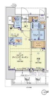 レオンコンフォート難波南II【6階】の間取り