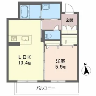 シュエットメゾン壱番館【3階】の間取り