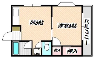 千葉県船橋市東中山1【アパート】の間取り