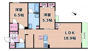 ハムステッドアレー【1階】の間取り