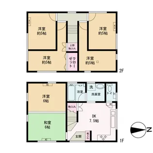 大阪府堺市東区石原町4【一戸建】の間取り