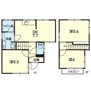 熊本県熊本市西区新土河原1【一戸建】の間取り