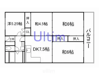 ファミール伏見【4階】の間取り