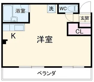 サンクレージュ横浜【1階】の間取り