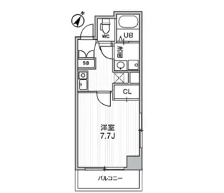 コスモリード人形町【8階】の間取り
