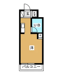 1Rの間取り画像