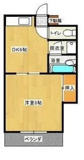 シャトレ東合川【2階】の間取り