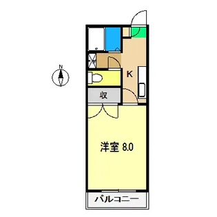 エステート グランN【2階】の間取り