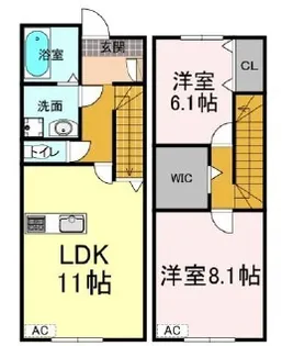 ナディア Bの間取り