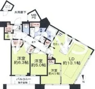 福岡県福岡市東区香椎照葉5【マンション】の間取り