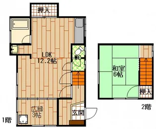 広島県広島市安佐南区山本6【一戸建】の間取り