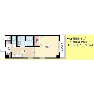 マ・メゾン・リヴェール【4階】の間取り