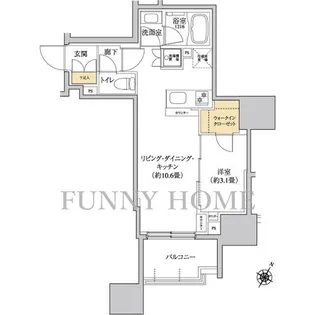 東京都世田谷区上馬2【マンション】の間取り