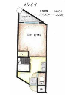 大阪府大阪市福島区福島4【マンション】の間取り