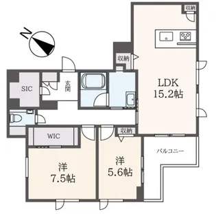 Kメゾン【2階】の間取り