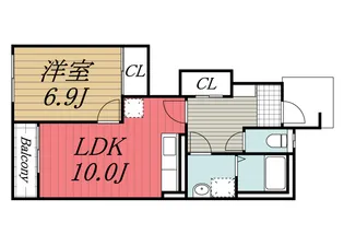 千葉県千葉市中央区大森町【アパート】の間取り