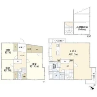 愛知県名古屋市瑞穂区岳見町4【一戸建】の間取り
