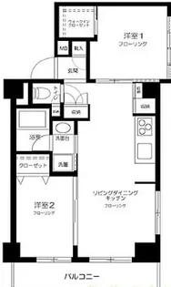 東京都港区白金台3【マンション】の間取り