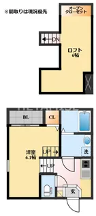 modern palazzo福田町A棟【2階】の間取り