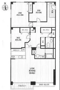 ドミ麻布【7階】の間取り