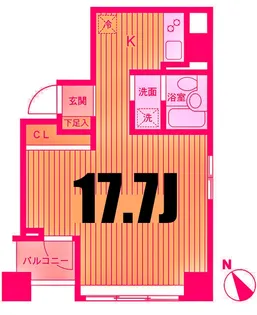 メゾン・デュ・オーラ 山下町【6階】の間取り