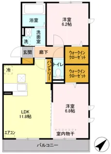 埼玉県川口市大字芝【アパート】の間取り