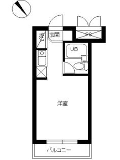 スカイコート横浜黄金町【2階】の間取り