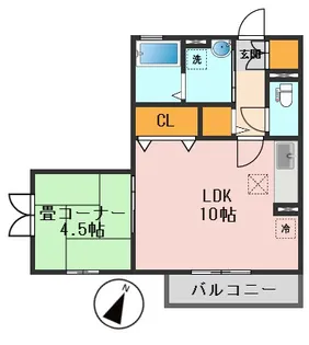 東京都江戸川区南篠崎町2【アパート】の間取り