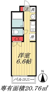 千葉県市川市田尻5【アパート】の間取り