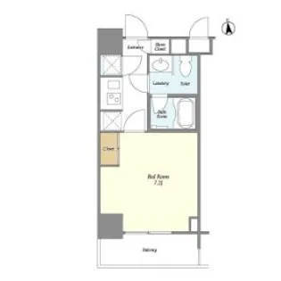 東急セットアップレジデンス恵比寿【8階】の間取り