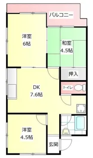マンション翠館【2階】の間取り