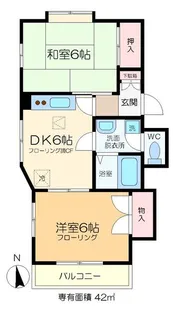 プレミアムハイツ【2階】の間取り