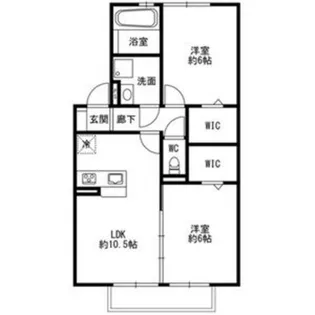 Bonne Chance ボヌシャンス【1階】の間取り